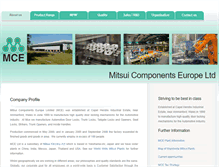 Tablet Screenshot of mitsuicomponents.co.uk